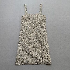 American Eagle Mini Dress Women's Small Leopard Print Square Neck Indie Summer